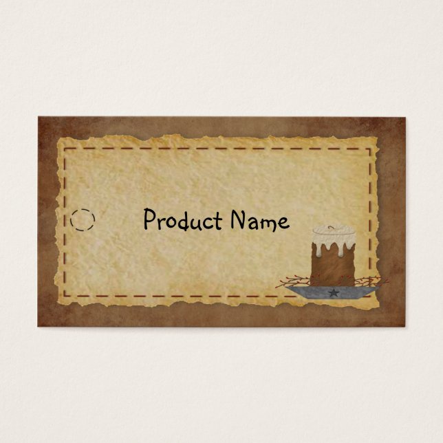 Primitiv Märkre av ljus Visitkort (Framsidan)