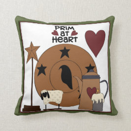 Primitiv på Heart Land Sheep Decor Kudde