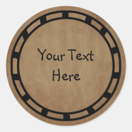 Primitiv Papper etikett