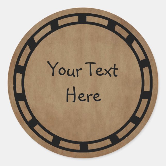 Primitiv Papper etikett (Framsida)