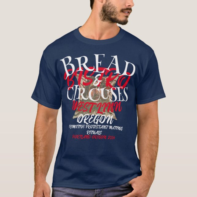 PRIMITIV PROTESTANT MATNING AV RITUALER BREAD PORT T SHIRT (Framsida)