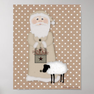 Primitiv Santa affisch
