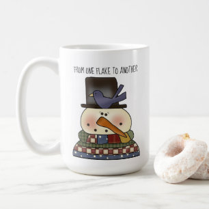 Primitiv Snögubbe-kaffe Kopp