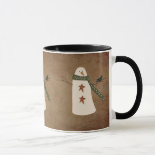 Primitiv Snögubbe Mugg