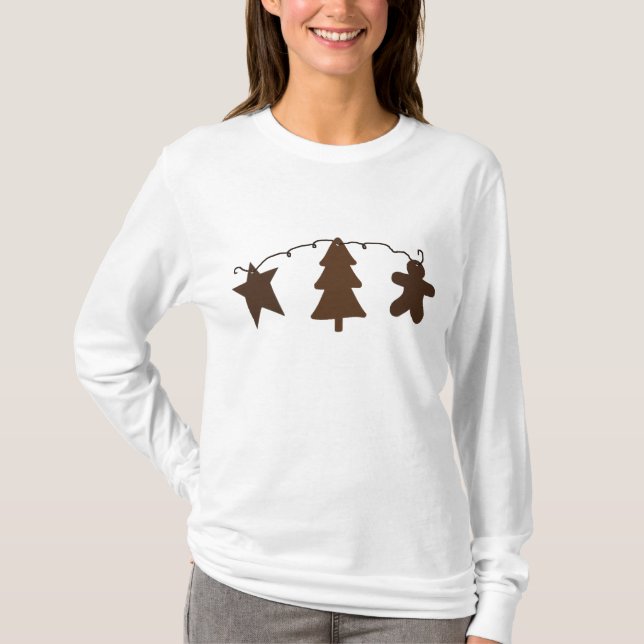 Primitiv utsmyckning - förskjutning t-shirt (Framsida)