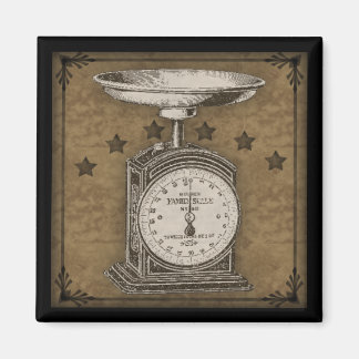 Primitiv  Vintage Stil Magnet