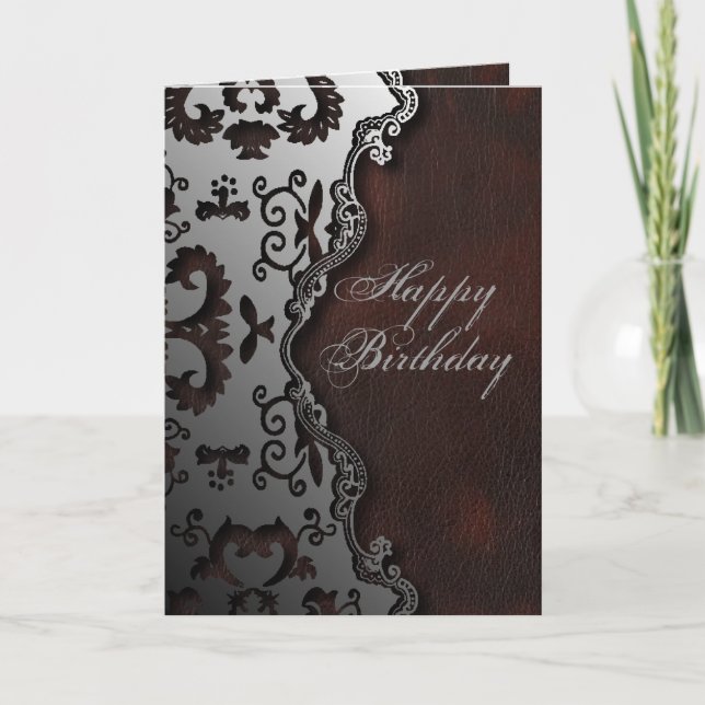 primitiv Western Land paisley mönster Kort (Framsida)