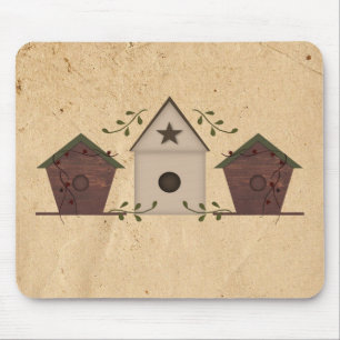 Primitiva fågelhus Mousepad Musmatta