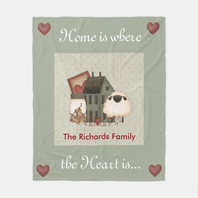 Primitiva hem fleecefilt (Framsidan)