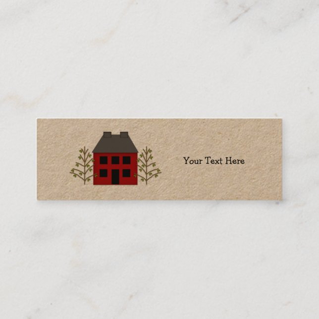 Primitiva Märkre för Smala av  Mini Visitkort (Baksida)