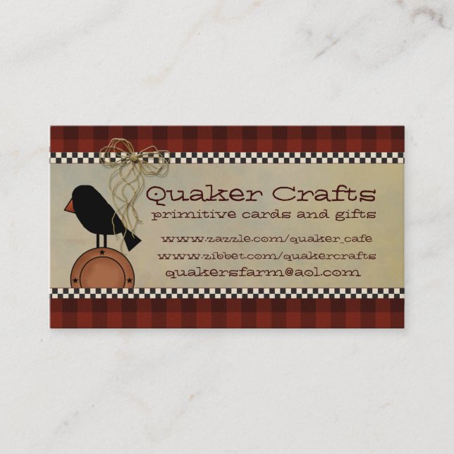 Primitiva visitkortar visitkort (Framsida)