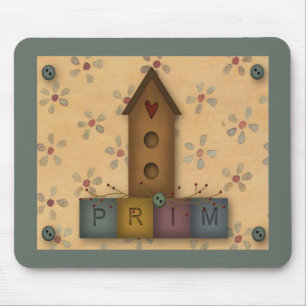 Primitive Birdhouse Mousepad Musmatta