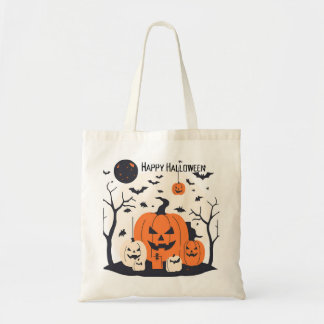 Primitive Halloween Tote Tygkasse