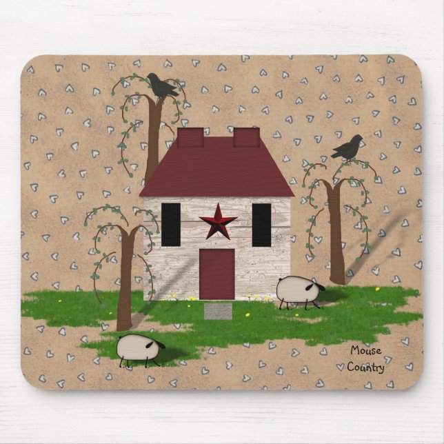 Primitive House Mousepad Musmatta (Framsidan)