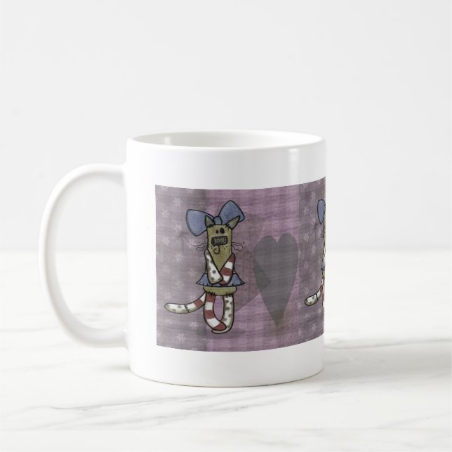 Primitive Kattunge Kaffemugg (Vänster)