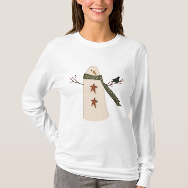 Primitive Snögubbe Helgdag Shirt Tee Shirt (Framsida)