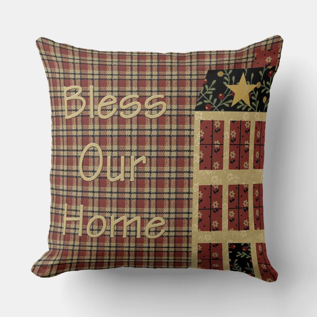 "Primitive Stil" DEKORATIV KUDDE (Framsida)