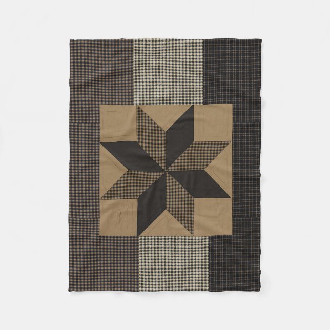 "Primitive Stil" Fleece Blanket (Framsidan)