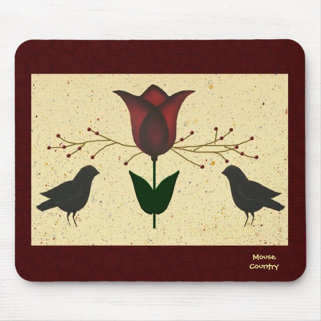 Primitive Tulip Mousepad Musmatta (Framsidan)