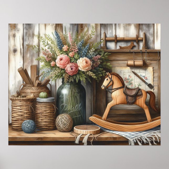 Primitive Wood Land Shelf 2 Poster (Framsidan)