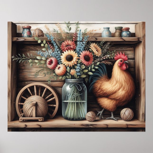 Primitive Wood Land Shelf 4 Poster (Framsidan)