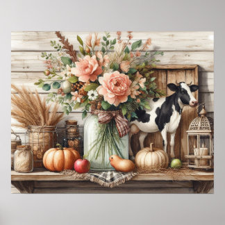 Primitive Wood Land Shelf 6 Poster