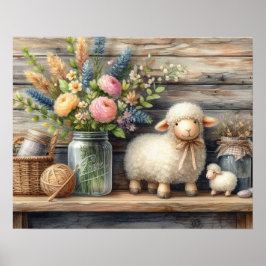 Primitive Wood Land Shelf 7 Poster