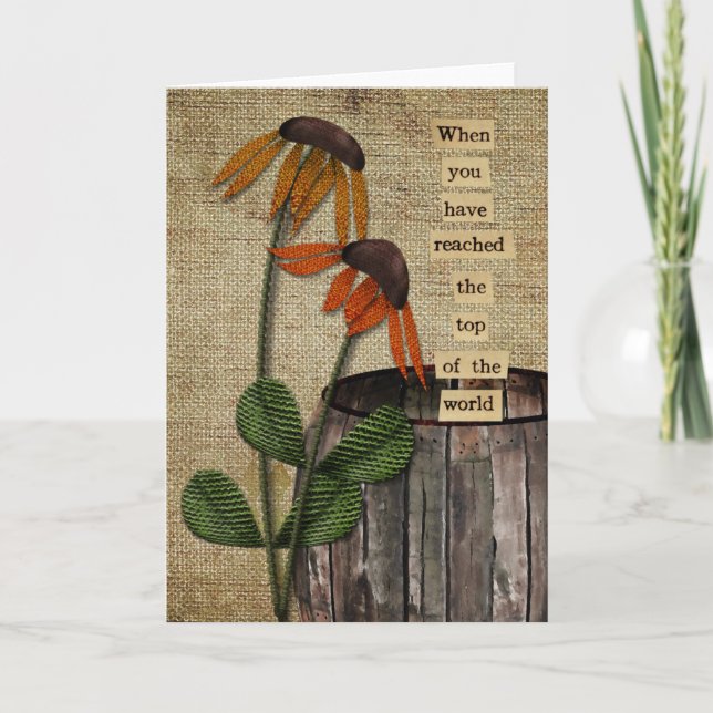 Primitivt gratulationskort kort (Framsida)