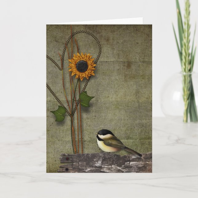 Primitivt hälsningkort kort (Framsida)