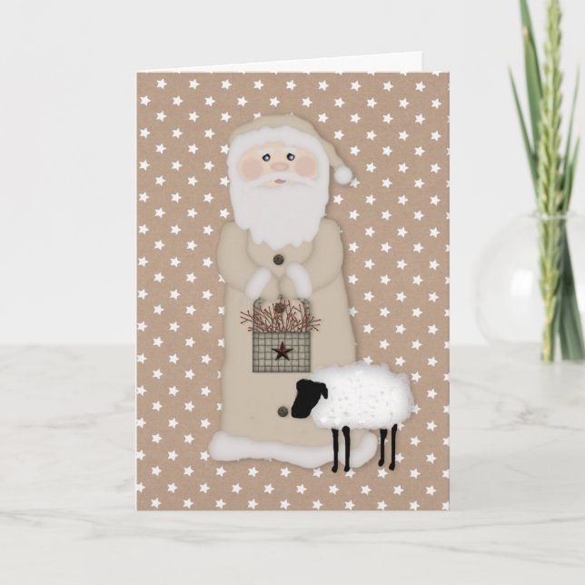 Primitivt julkort helgkort (Framsida)