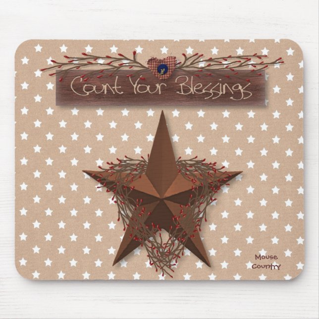 Primitivt räkna dina välsignelser, Mousepad Musmatta (Framsidan)