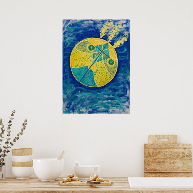 Primordial Chaos, 1906-1907, Hilma af Klint Poster (Kök)