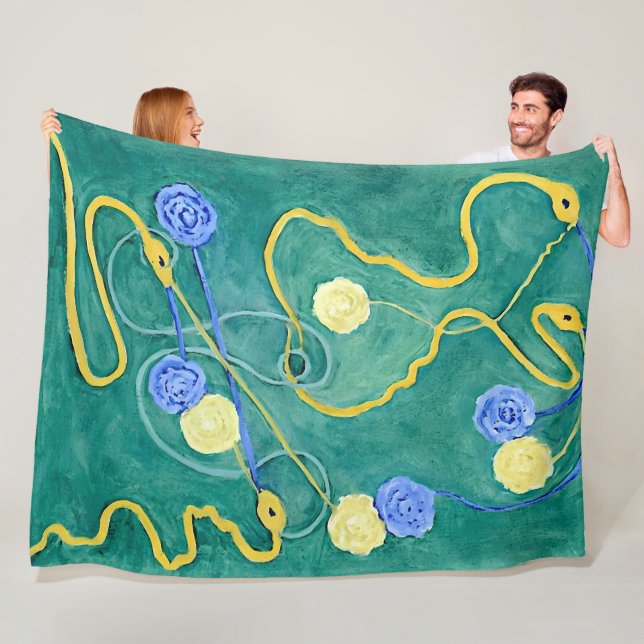 Primordial Chaos av Hilma af Klint Fleecefilt (På plats)