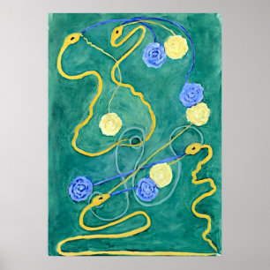 Primordial Chaos av Hilma af Klint Poster