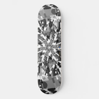 Primordialägg - svartvit abstrakt-sprängning skateboard bräda 19,5 cm