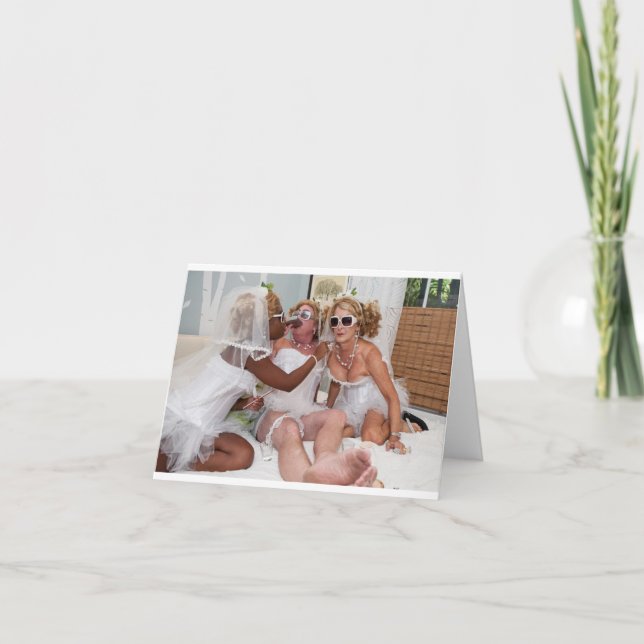 Primpning för Muriels Bröllop Kort (Framsida)