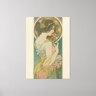 Primrose av Alphonse Mucha (1899) Canvastryck