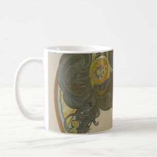Primrose av Alphonse Mucha (1899) Kaffemugg