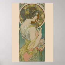 Primrose av Alphonse Mucha (1899) Poster