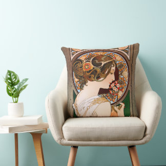 Primrose av Alphonse Mucha Kudde