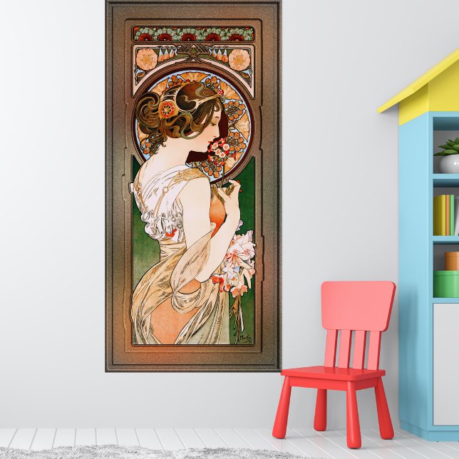 Primrose av Alphonse Mucha Poster (Barnkammare 1)