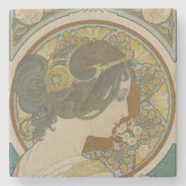 Primrose av Alphonse Mucha Stenunderlägg