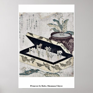 Primrose av Kubo, Shunman Ukiyoe Poster