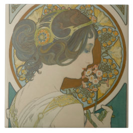 Primrose by Alphonse Mucha (1899) Kakelplatta