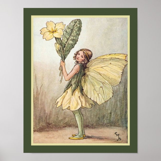 "Primrose Fairy" ca. 1918- Cicely Mary Barker Poster (Framsidan)
