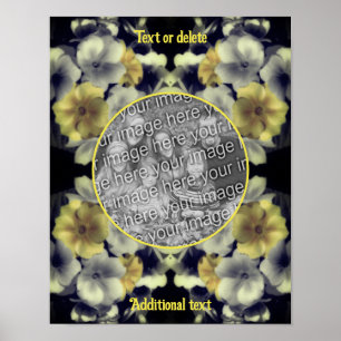 Primrose Flowers Ram Skapar ditt eget foto Poster