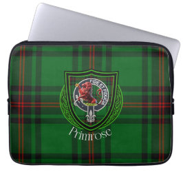 Primrose Scottish Clan Tartan & Crest Laptop Fodral