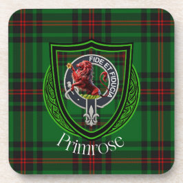 Primrose Scottish Clan Tartan & Crest Underlägg