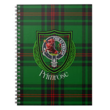 Primrose skotska klan tartan och vapen