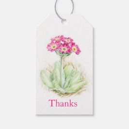 Primrose vattencolor bra art tack märkre presentetikett